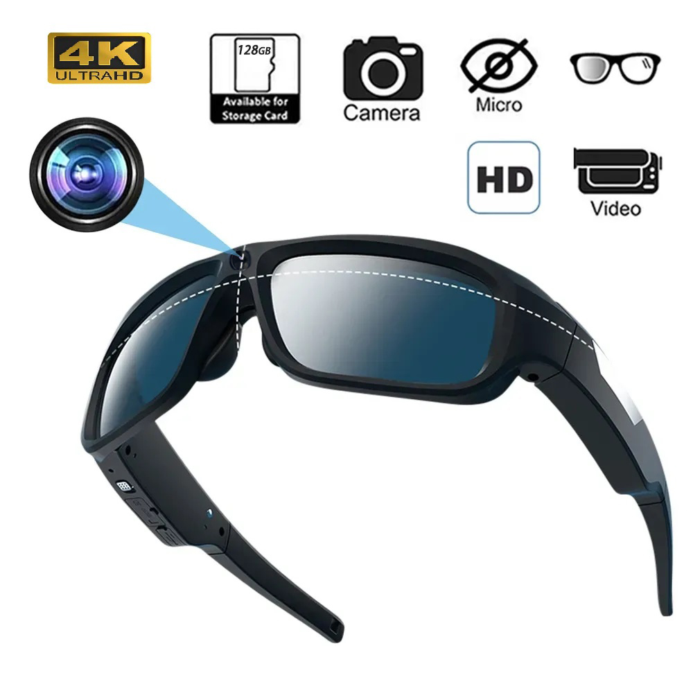 Outdoor Sport Gear - Умные очки-камера 4K HD: миниатюрная видеокамера