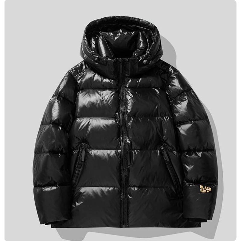 Outdoor Sport Winter Jacket - Новые зимние мужские черные блестящие пуховые