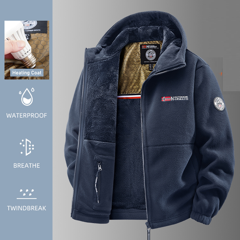 Outdoor Sport Coat - Мужская куртка с подогревом, зимняя флисовая