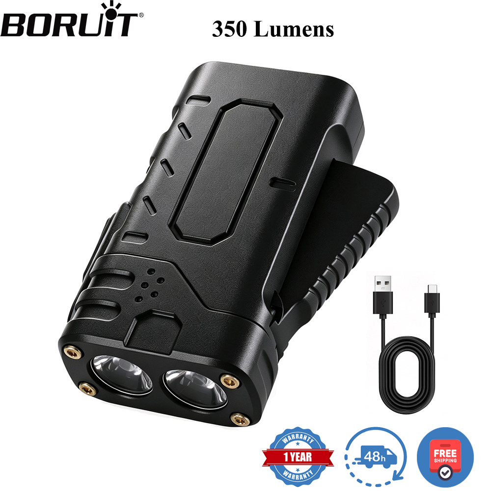 Outdoor Sport Gear - BORUIiT Ручной фонарь EDC с LED-подсветкой,